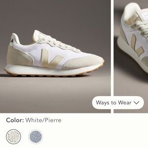 VEJA Rio Branco II sneakers in white/pierre size 7